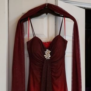 Red Prom Dress W/sash